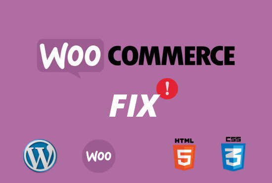 fix any woocommerce and wordpress errors or bugs