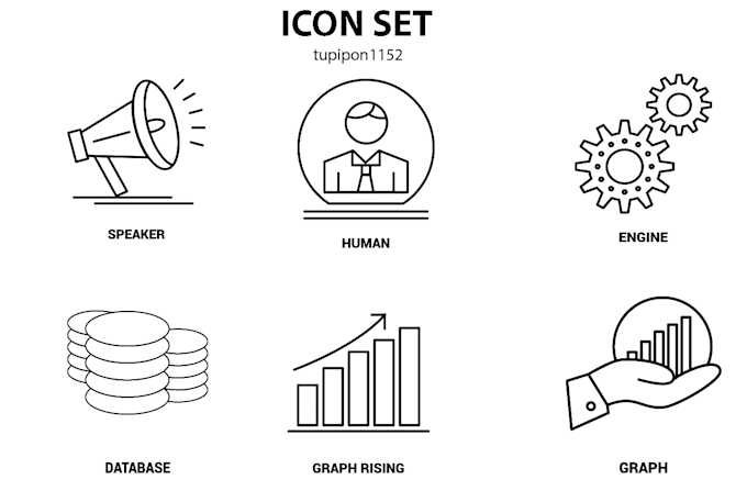 make unique vector icons for web and mobile apps