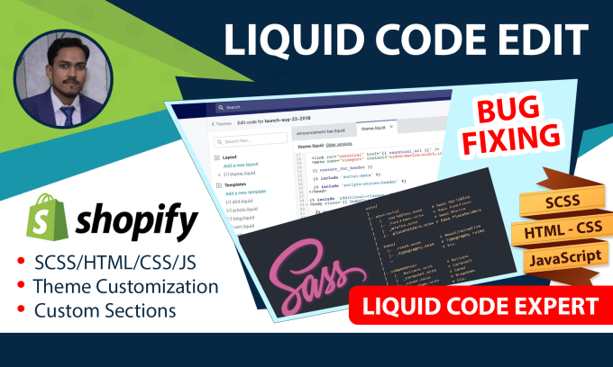 I will fix your shopify store, fix liquid code, bug fixing