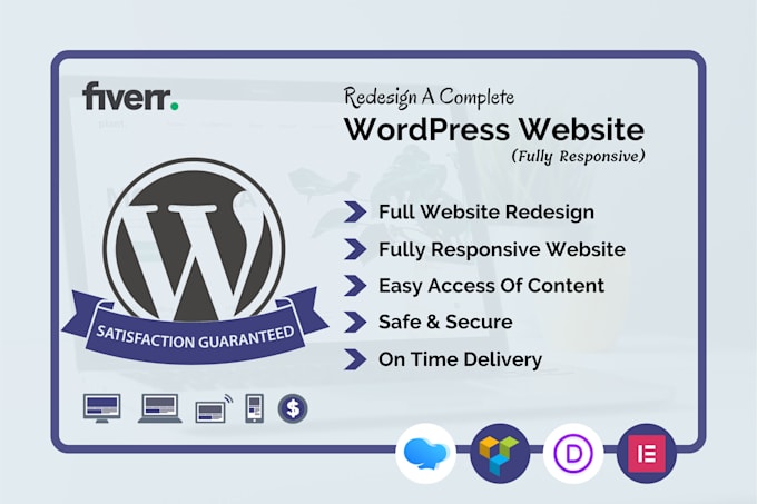 redesign a clean and modern wordpress website for you