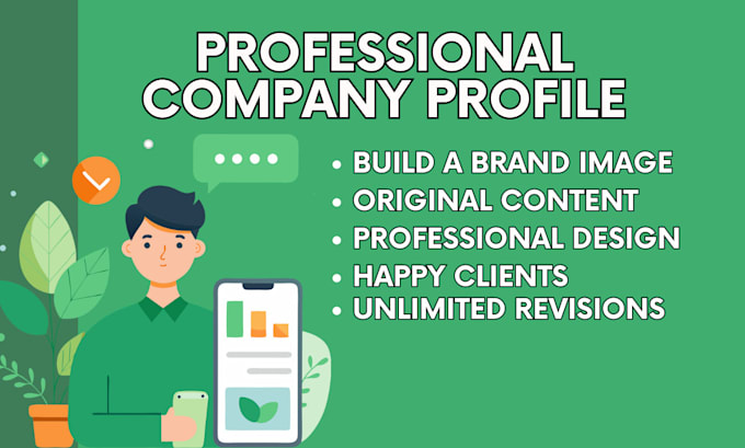 write and design a complete company profile