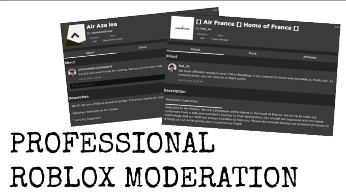 Moderate Your Roblox Group Or Game Professionally By Bobospinkins Fiverr - how to make a good roblox grp description