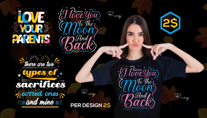 design creative typography and custom t shirts