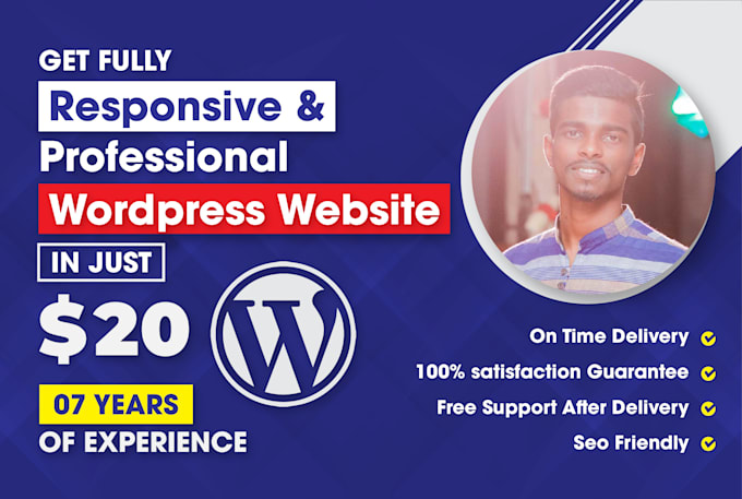build professional and responsive wordpress website