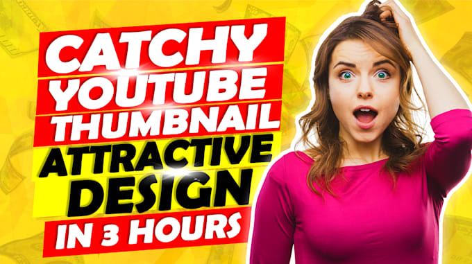 design artistic youtube thumbnail in 3 hours