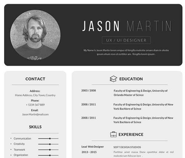 make a professional cv, resume and portfolio design