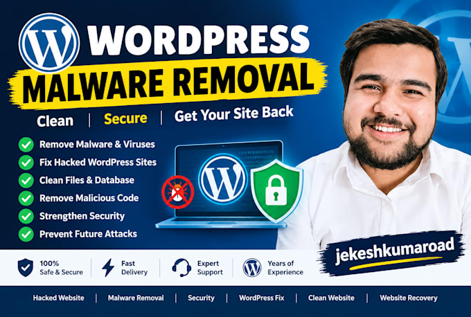 do wordpress malware removal, remove malware, recover hacked wordpress website