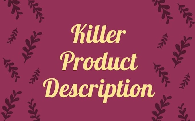 write killer SEO shopify product description with the title