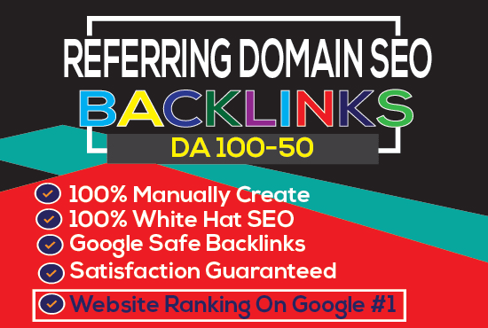 do unique referring domain SEO backlinks for google ranking