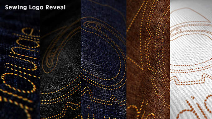 customize amazing sewing logo animation
