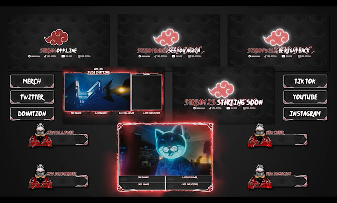 create twitch alerts, animated emotes, twitch overlay, 3d animation