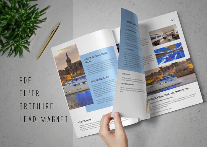 I will design brochure, white paper, and lead magnets in pdf