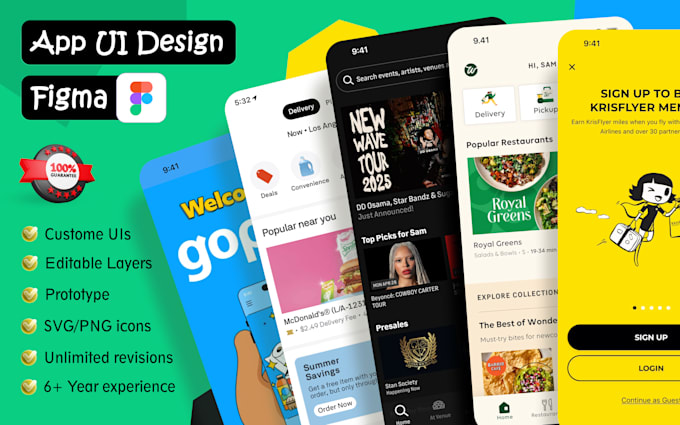do mobile app ui design in figma