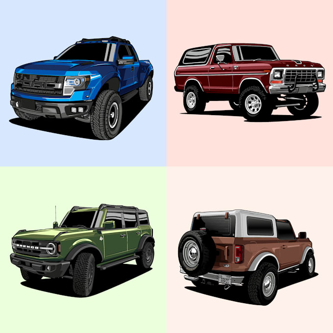 make your vehicle into vector art