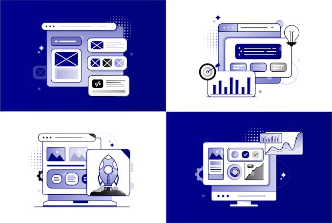 design unique custom icon set for your website