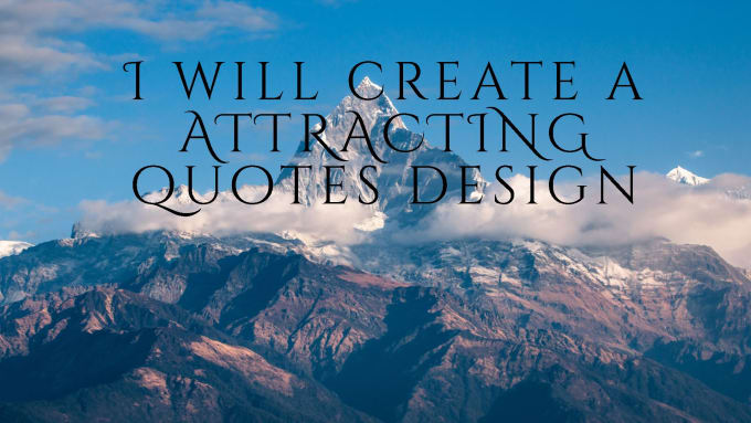 Create attracting quotes design by Jaycon_design1 | Fiverr