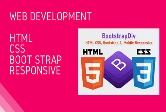 Do front end development using css, html and bootstrap by Ammara ...