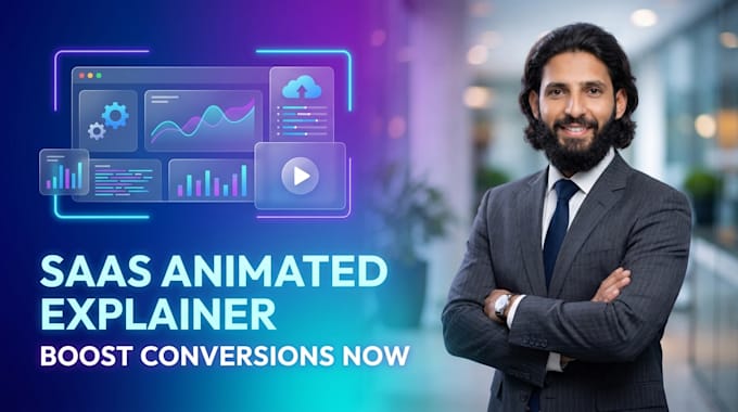 create a modern saas explainer video for software, web app and startup