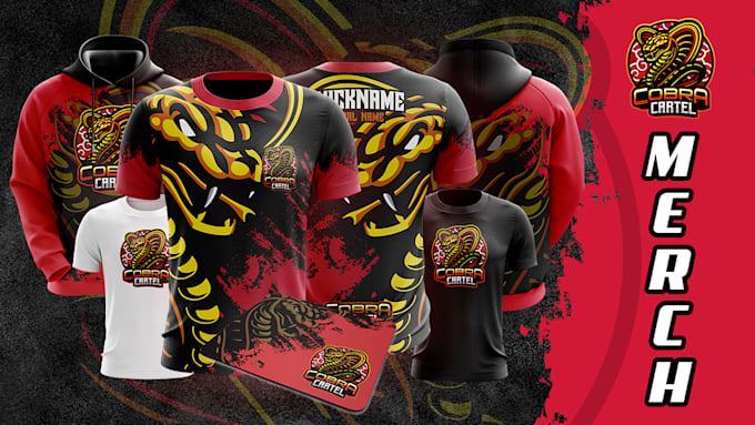 design esports jerseys and merch