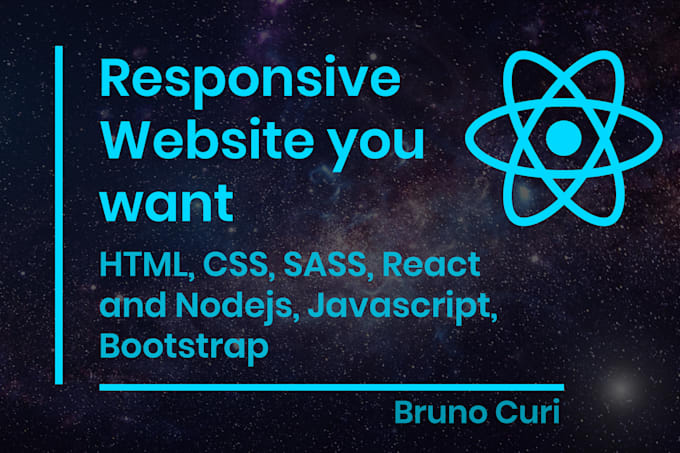 Develop a responsive website using react by Brunocs_32 | Fiverr