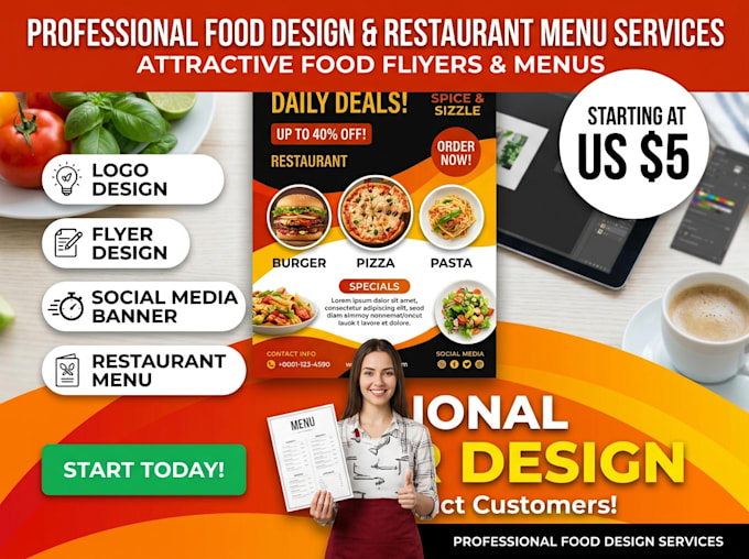 design a professional and eye catching flyer