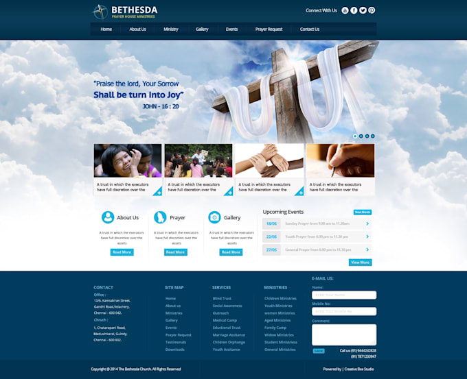 Designs front page for your website bu html,css and javascript by Rahman82