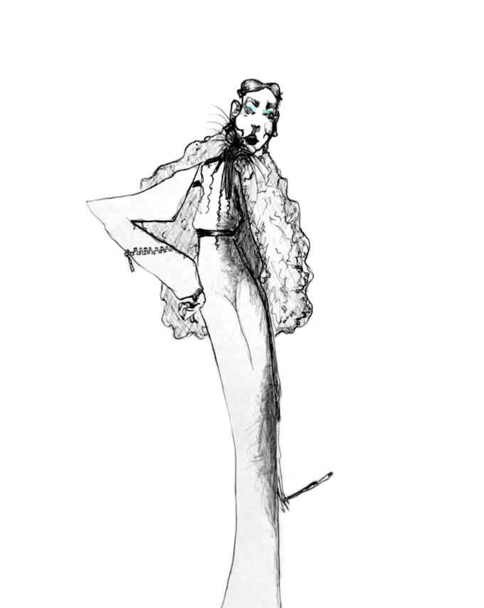 Do fashion illustration for you by Mariechanel | Fiverr