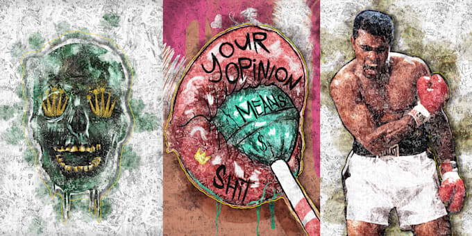 make unique street art graffiti from your photo