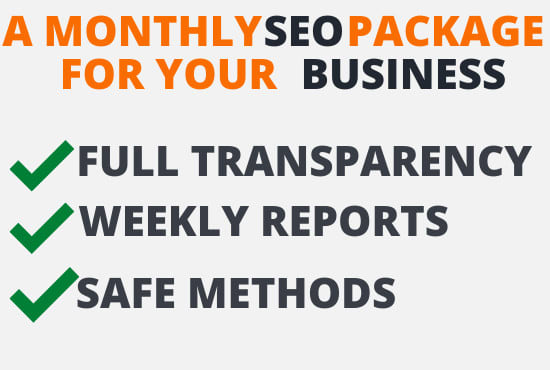 do monthly seo service for you