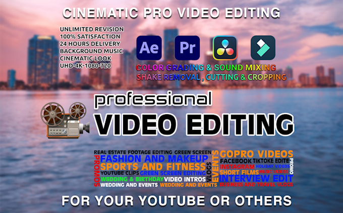 do professional video editing service within 24 hours