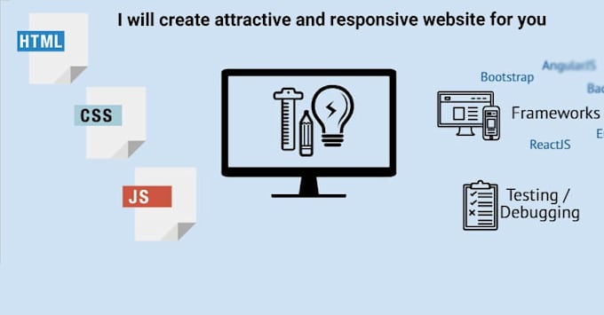 Be your front end web developer, html css bootstrap by Anam_sahar | Fiverr