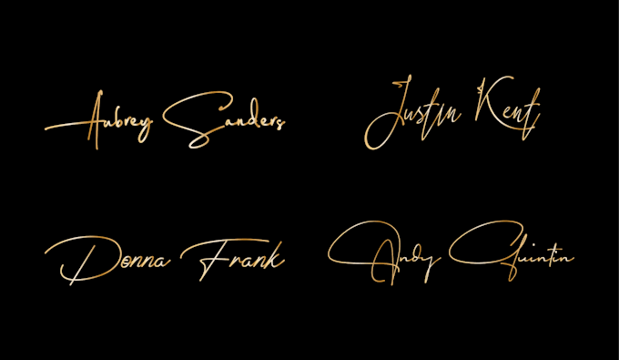 design a handwritten scripted calligraphy cursive signature logo name