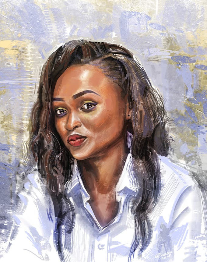 digitally paint a realistic portrait