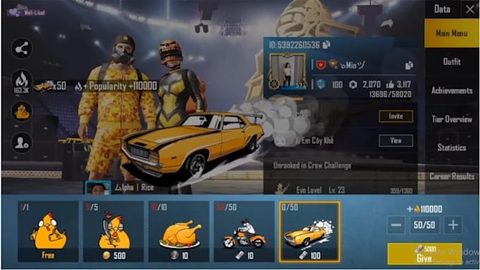 Send You Popularity In Pubg Mobile By Alizain143