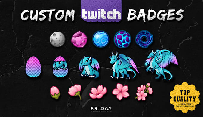 draw custom sub badges for twitch in 24 hours