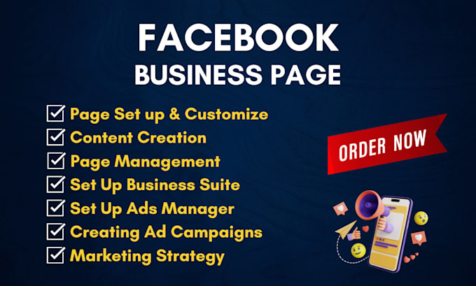 create optimize and manage and facebook business page