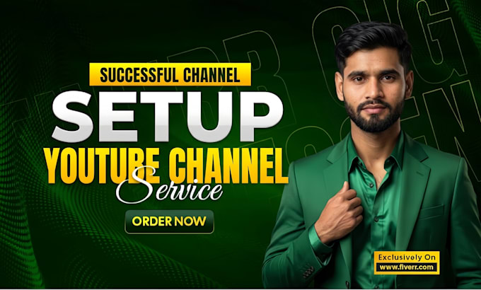 create youtube channel  logo and banner
