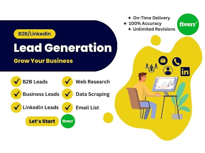 generate b2b contact list building by linkedin
