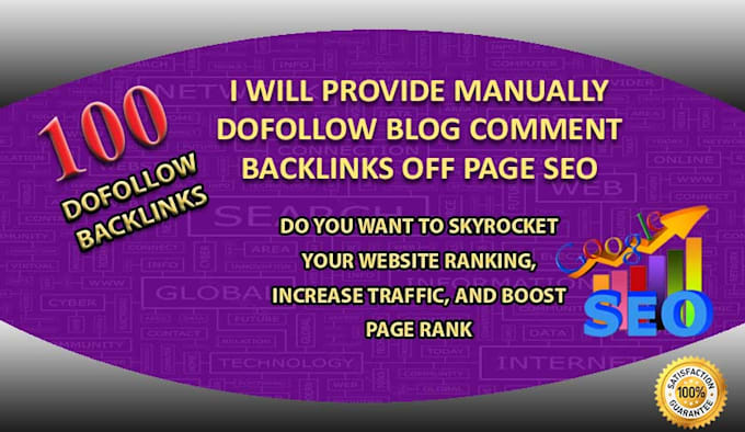 do manually 100 dofollow blog comment on high da pa