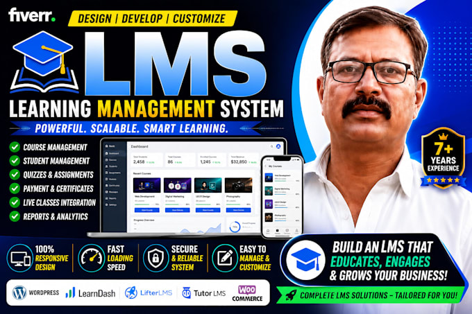 build a custom wordpress lms website for you