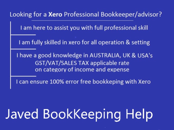 part time xero bookkeeper