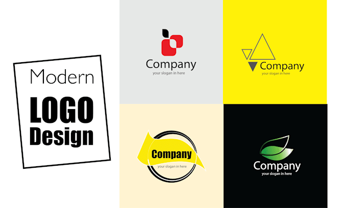 Design 2 modern minimalist logo free vector files by Hikaru_jp | Fiverr