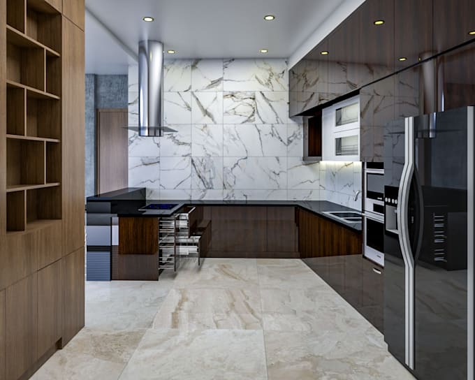 do realistic kitchen rendering
