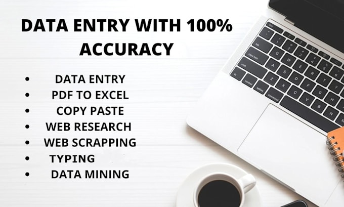 do excel data entry, copy paste, PDF to excel and web research