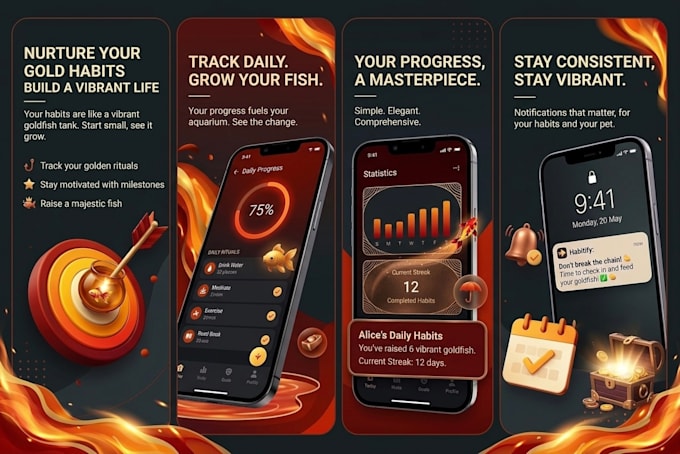 design professional app screenshots for app store play store