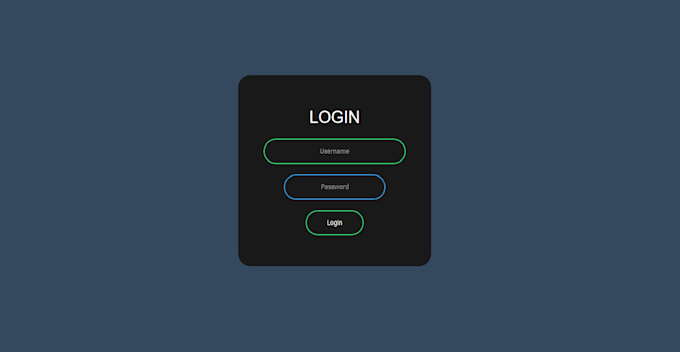 code a login or a contact form