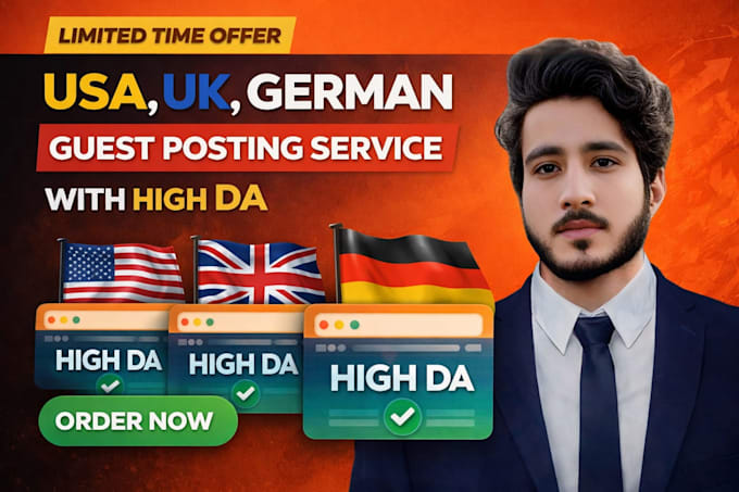 build high da backlinks with guest posting on USA UK germany niche sites