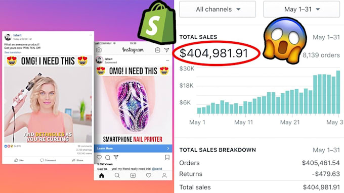 create professional one product shopify dropshipping store