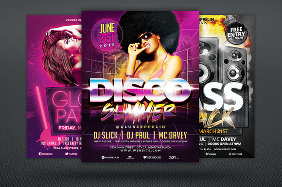 10 Party Flyer Templates Plus FB Covers