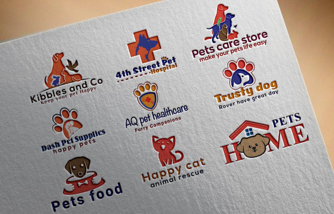 Do pet,dog,cat,bird and animal logo for website,shopify store and ...